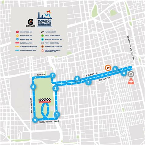 recorrido maraton de santiago 2023